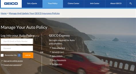 most affordable car insurance geico login